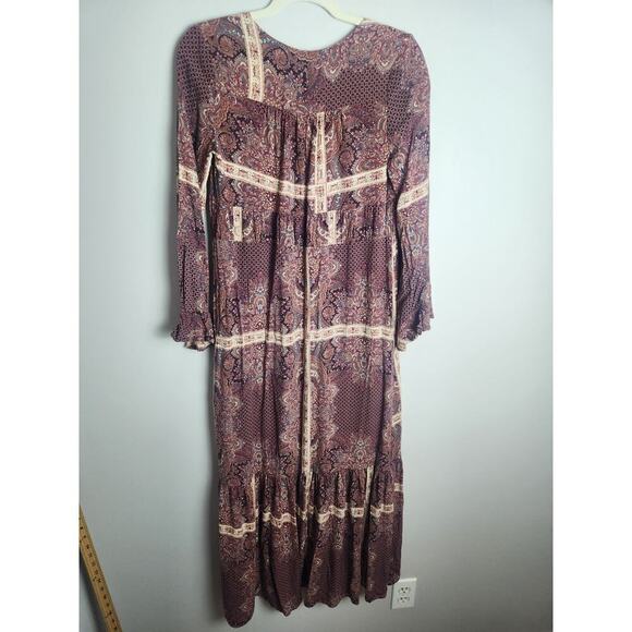 Altar'd State Midi dress sz S missing brand tag patchwork Paisley boho cottage - Picture 4 of 8